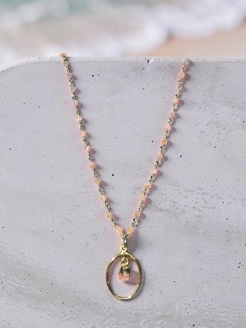 14.5” Monalisa Sunstone Necklace 🌞